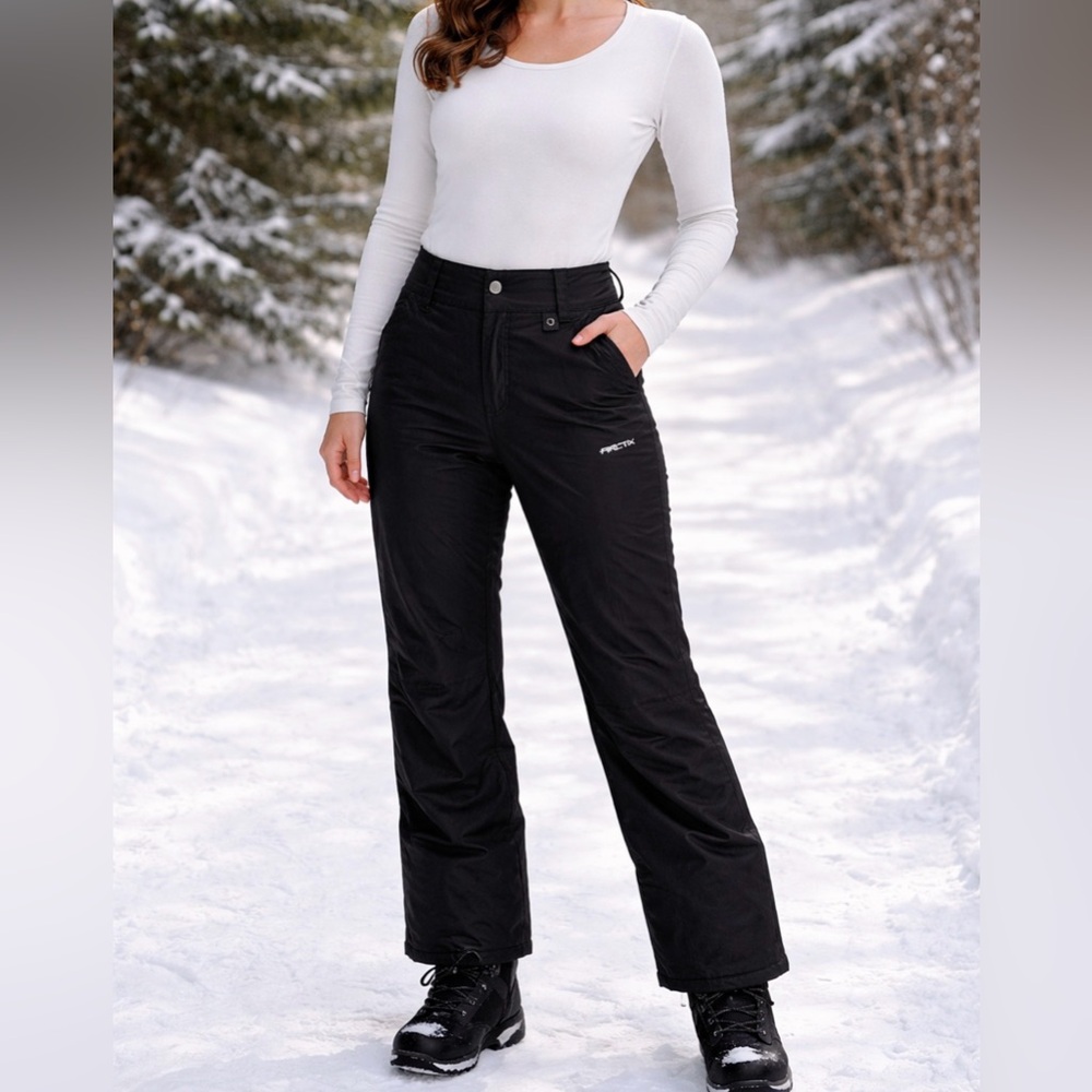 Arctix Black Insulated Snow Ski Pants Womens Medium Winter Outdoor